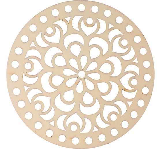 Disque &agrave; macram&eacute; rond, 15 cm