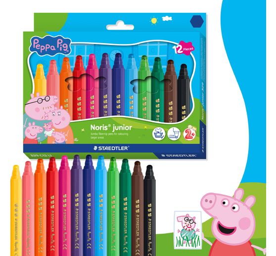 Noris junior fibre‑tip pens "Peppa Pig"