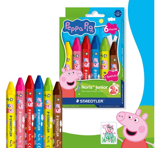 Noris junior Wachsmalkreiden "Peppa Pig"