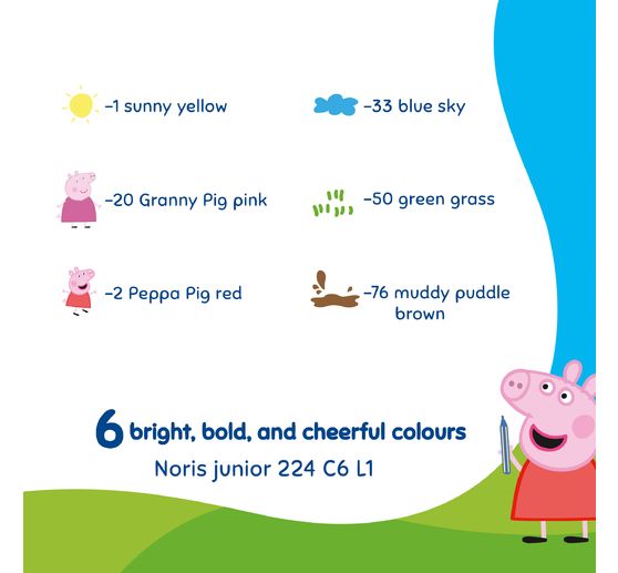 Noris junior Wachsmalkreiden "Peppa Pig"