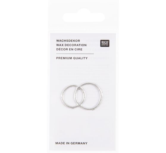 Wax motif "Wedding rings"