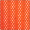 Baumwoll-Stoff Popeline "Sterne" Orange