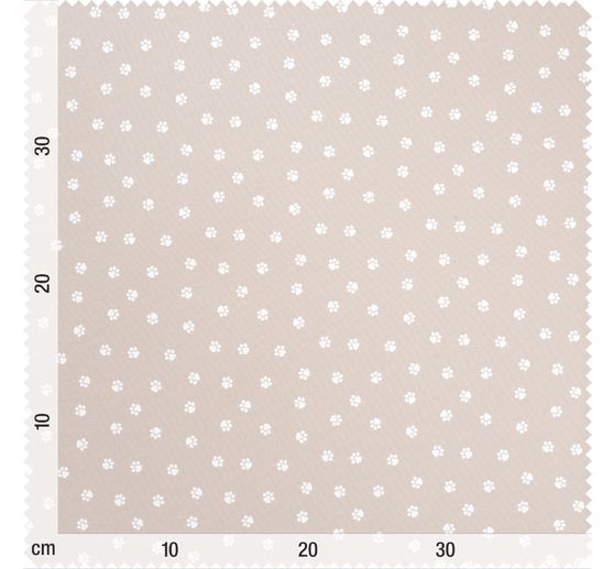 Cotton poplin fabric "Paws"