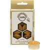100% beeswax tealights, pack of 6 With aluminium cup