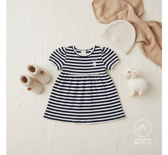 Tissu jersey c&ocirc;tel&eacute; au m&egrave;tre &laquo; Rayures &raquo;