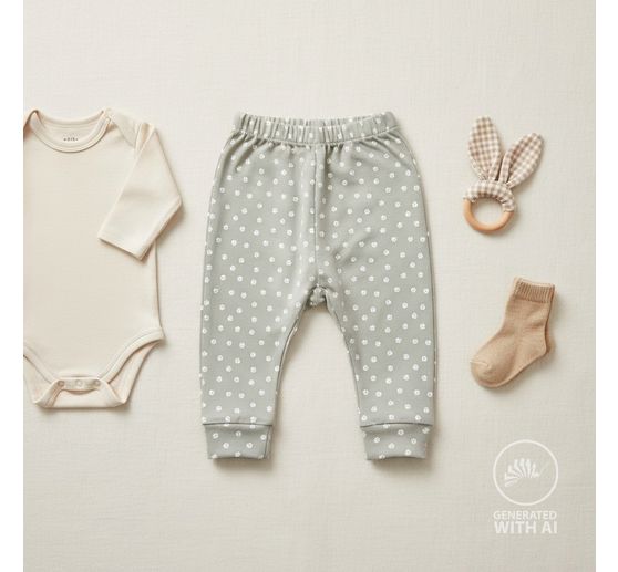 Cotton poplin fabric "Paws"