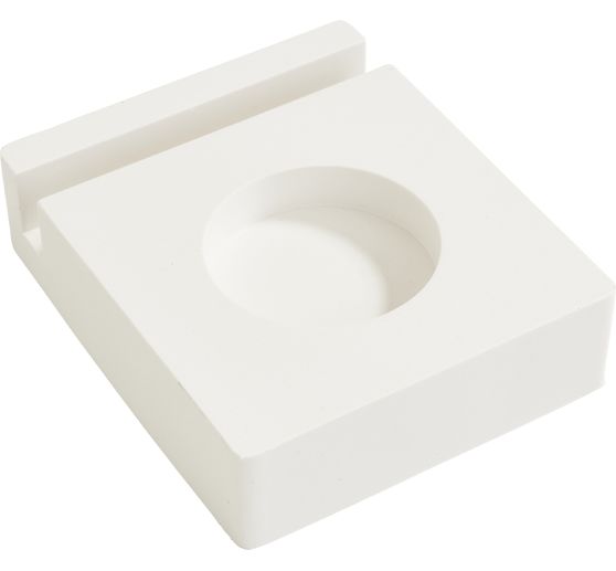 Moule en silicone VBS &laquo; Bougeoir pour bougie chauffe-plat - Rectangulaire &raquo; &agrave; bord embo&icirc;table