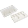 Moule en silicone VBS &laquo; Bougeoir pour bougie chauffe-plat - Rectangulaire &raquo; &agrave; bord embo&icirc;table 2 bougies chauffe-plat