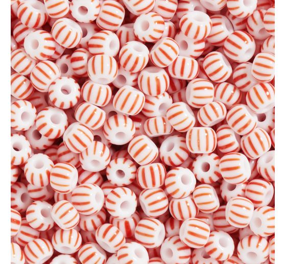 Perles rocailles, ray&eacute;es, 2,6 mm
