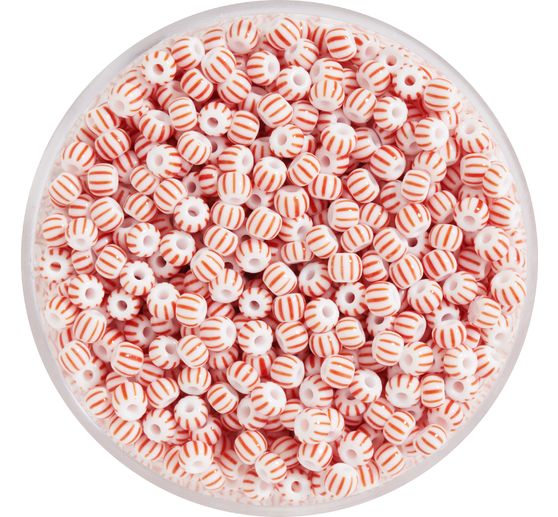 Perles rocailles, ray&eacute;es, 2,6 mm