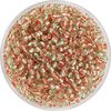 Perles rocailles, cristal, 2,6 mm Rouge/Vert