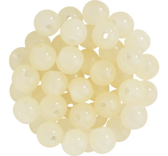 Glass beads "Pastel", 6 mm