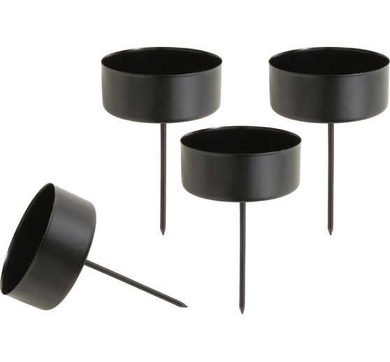 Supports &agrave; bougie chauffe-plat en m&eacute;tal