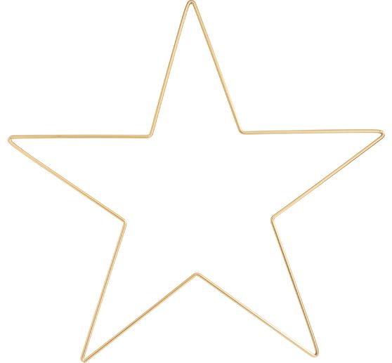 Metallring "Stern", Goldfarben