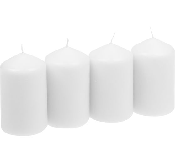 Stumpenkerzen, 4er-Pack