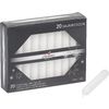 Baumkerzen durchgef&auml;rbt, 20er-Pack Wei&szlig;