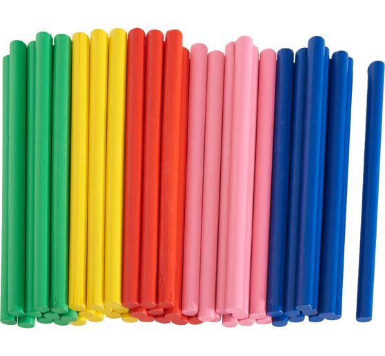 VBS XXL Bamboo sticks "Coloured"