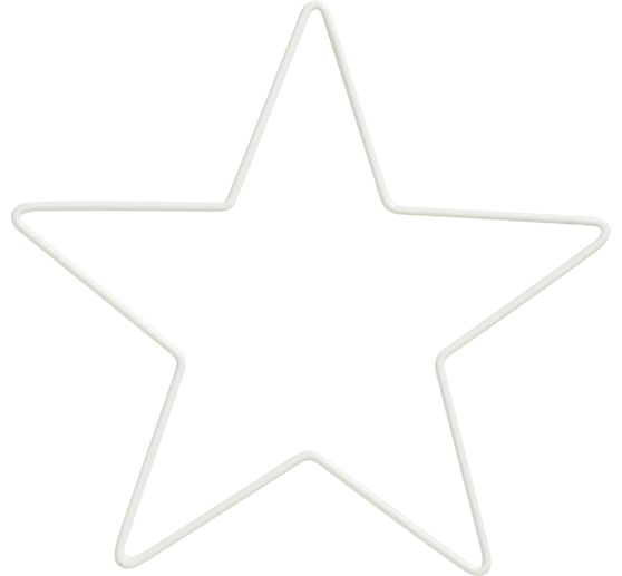 Metallring "Stern", Wei&szlig;