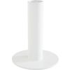 Bougeoir en m&eacute;tal pour bougie chandelle, Blanc Haut