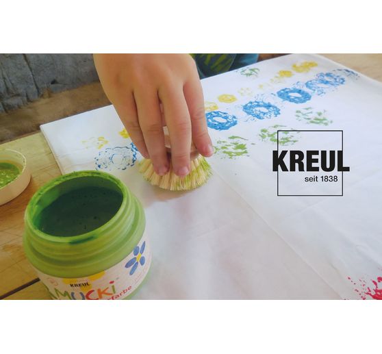 MUCKI Stoff-Fingerfarbe, 4er-Set
