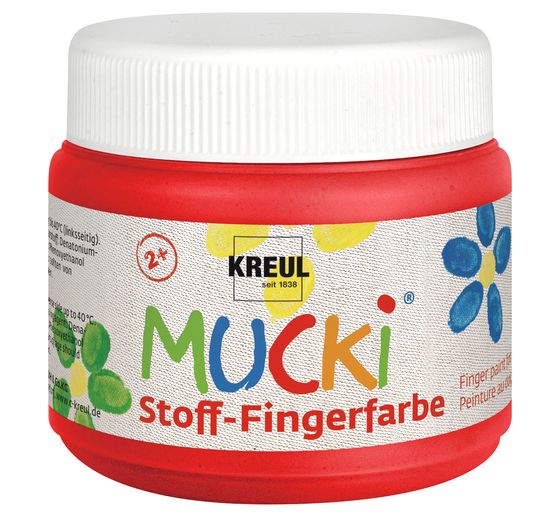 MUCKI Stoff-Fingerfarbe, 4er-Set