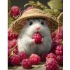 Kit Diamond Painting, 30 x 40 cm Ferme aux framboises
