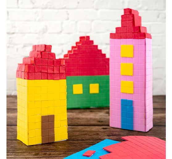 Moosgummi-Mosaik, selbstklebend