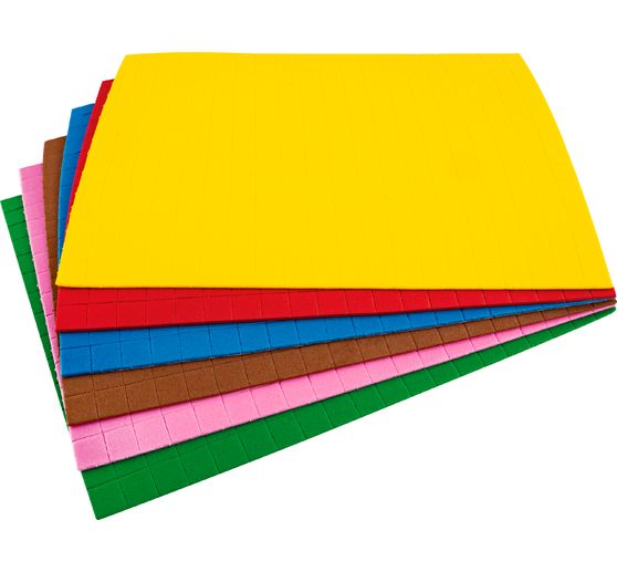 Moosgummi-Mosaik, selbstklebend