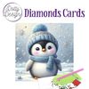 Karten-Set "Diamonds" Winter Pinguin