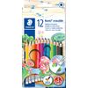 Crayons de couleur effa&ccedil;ables STAEDTLER &laquo; Noris erasable &raquo; 12 couleurs