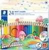 Crayons de couleur effa&ccedil;ables STAEDTLER &laquo; Noris erasable &raquo;