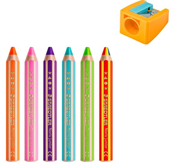 STAEDTLER Coloured pencils 5+1 "Noris junior"
