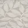 Tissu &agrave; motif aspect lin au m&egrave;tre &laquo; Rivia &raquo;, enduction acrylique Gris