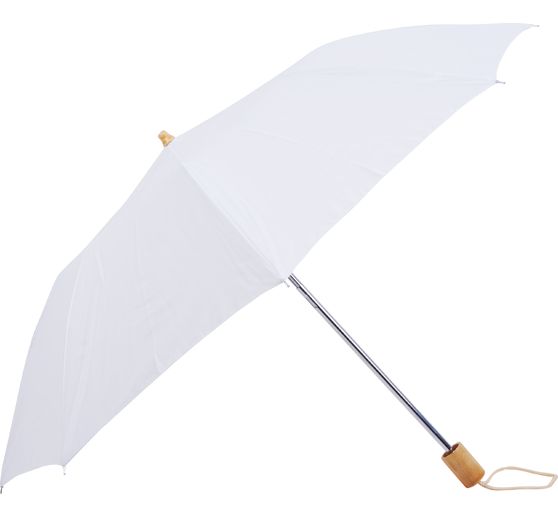 Parapluie de poche, blanc, Ø 85 cm