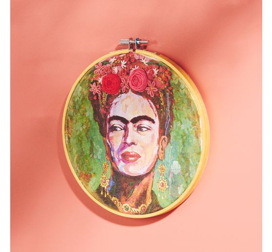 Serviette « Femme à la couronne de fleurs »