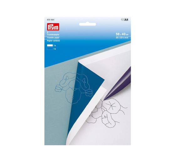 Prym Transferpapier, Weiß/Blau