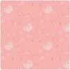 Jersey fabric with metallic print "Flowers" Pink