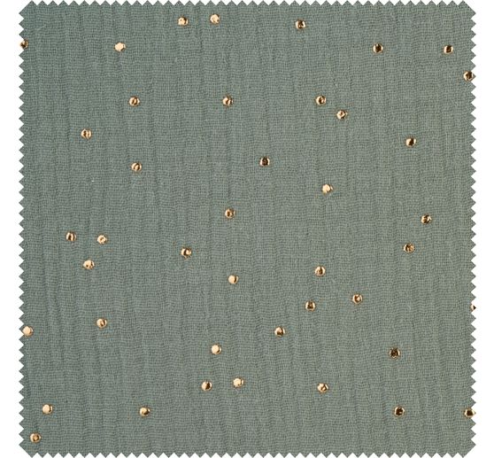 Musselin Cotton fabric "Golden points"