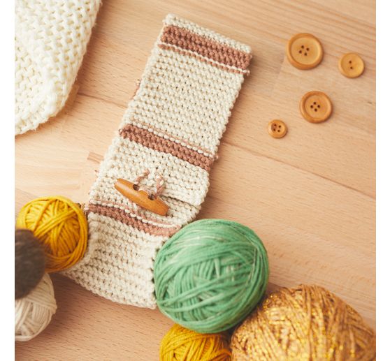 Boutons b&ucirc;chettes en bois VBS, 50 pc.