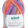 Laine Gründl Hot Socks « Madena », 100 g Tutti-Frutti-Mix, couleur 03