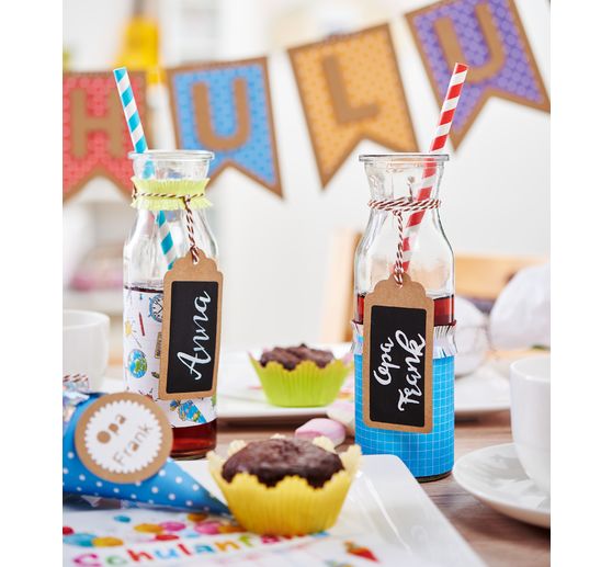VBS Glasflaschen "Milk", 3er-Set