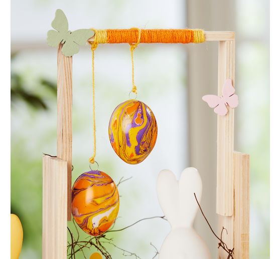 VBS Decorative egg "White", 10 pieces