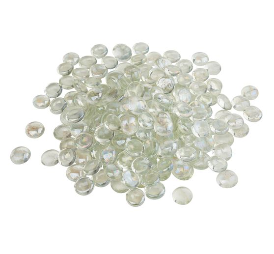 VBS Glass muggle stones "Clear", 1 kg