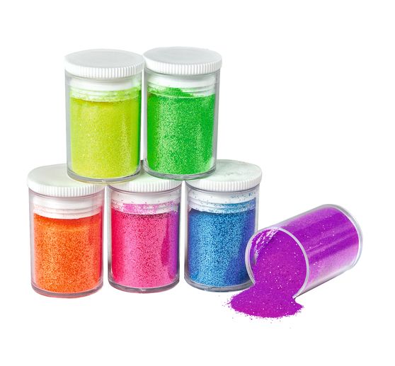 Set de paillettes « Néon », 6 x 4 g