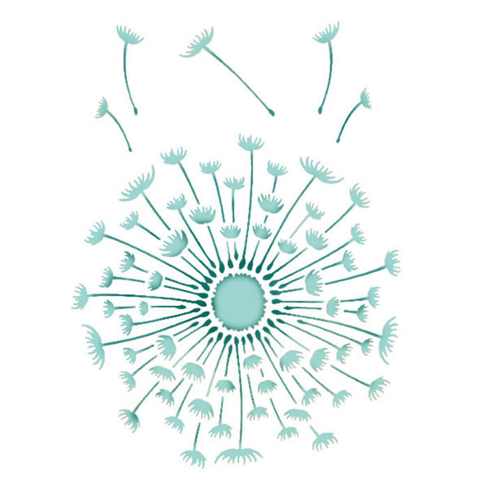 Schablone &ldquo;Pusteblume&rdquo; - VBS Hobby