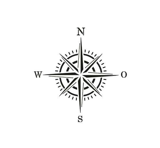 Stencil "Compass rose"