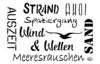 Stencil "Maritime words", DIN A4