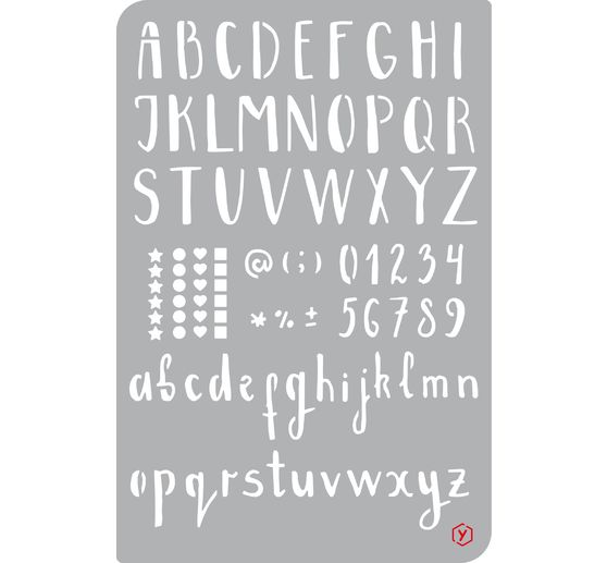 Bullet Journal Stencil "Alphabet"