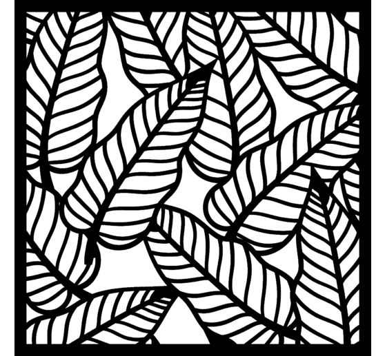 Stencil "Tropical leaves"