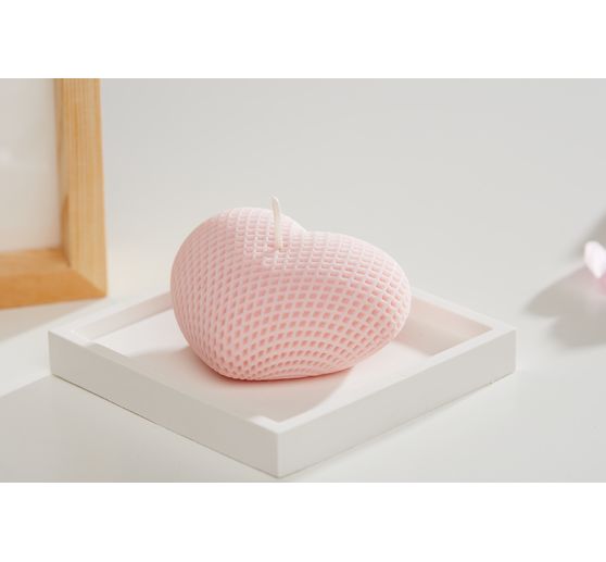 Mèche de bougie ronde avec pied, cirée, 8 cm